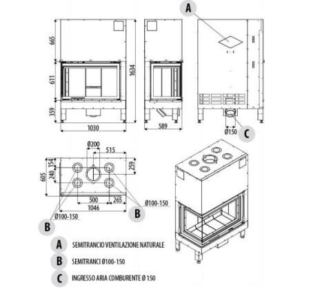 MCZ WKŁAD KOMINKOWY PLASMA 95 SX RH MCZ WKŁAD KOMINKOWY PLASMA 95 SX RH