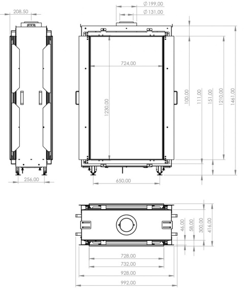 ELEMENT4 KOMINEK GAZOWY SKY MEDIUM F ELEMENT4 KOMINEK GAZOWY SKY MEDIUM F