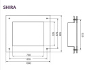 OBUDOWA KOMINKOWA SHIRA POD WKŁAD UNIFLAM 700 SELENIC