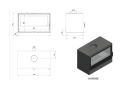 KRATKI PIEC KARI 95 14 KW CZARNE WYŁOŻENIE W ZABUDOWIE
