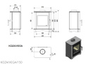 KRATKI PIEC KOZA VEGA FI 150 Z DOMYKANIEM