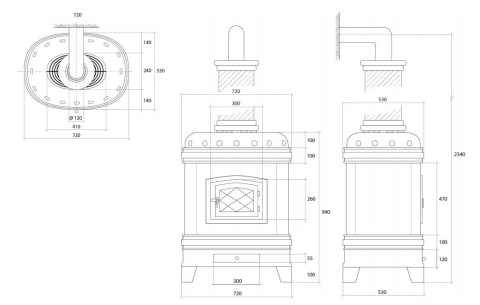 SERGIO LEONI PIEC KAFLOWY MATILDE DI CANOSSA 10,8 KW SERGIO LEONI PIEC KAFLOWY MATILDE DI CANOSSA 10,8 KW