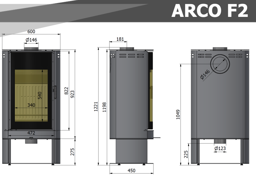 Wymiary Hajduk Arco F2