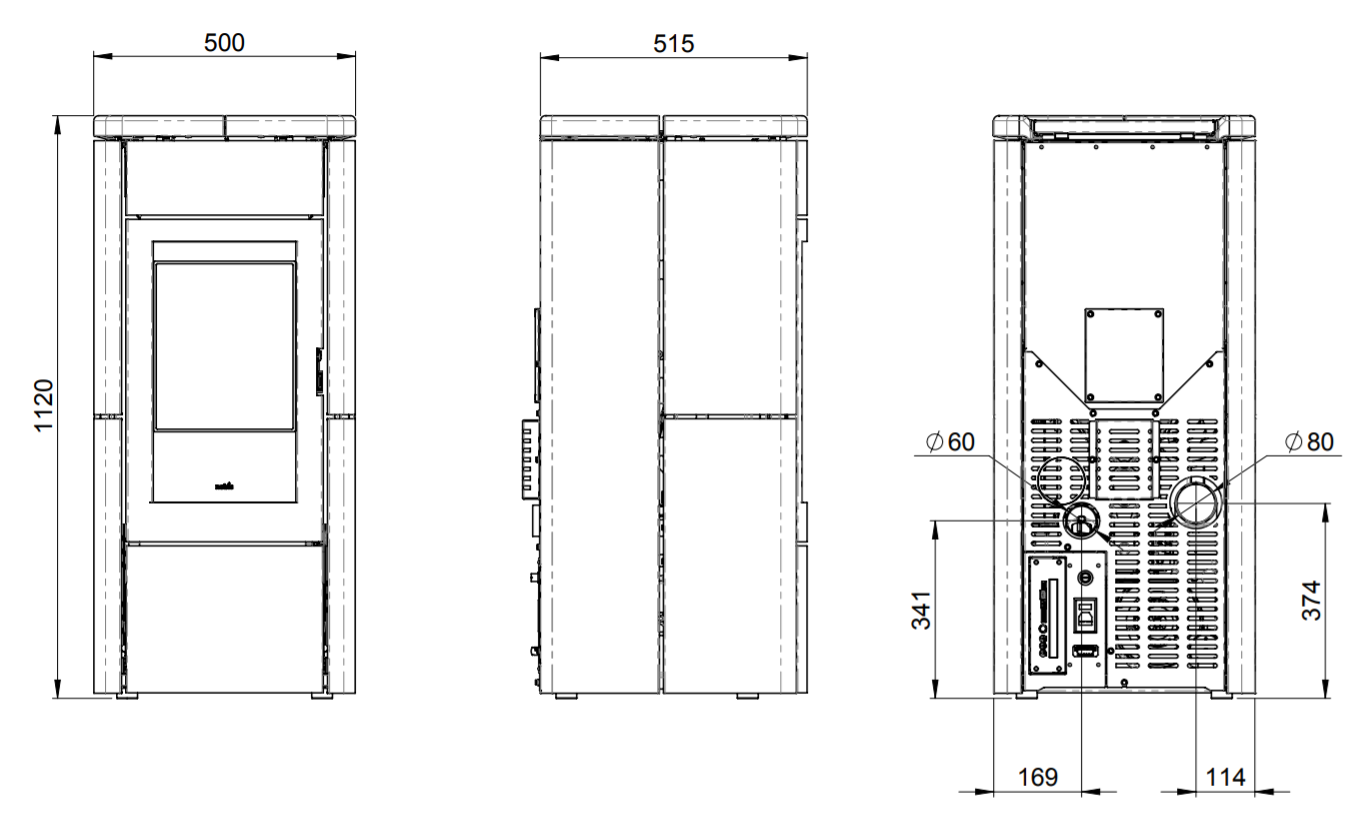 Piecyk na pellet Nobis A9 V Zenith